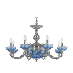 Подвесная люстра Bohemia Ivele 72209P/8/210 Ni P Aquamarine/M-1F