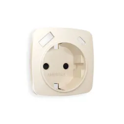 Лицевая панель для розетки с/з со шторками 2USB A+C Ambrella Volt Omega OP3100