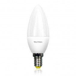 Лампа светодиодная Voltega E14 5.5W 2800К свеча матовая VG2-C2E14warm5W 8337