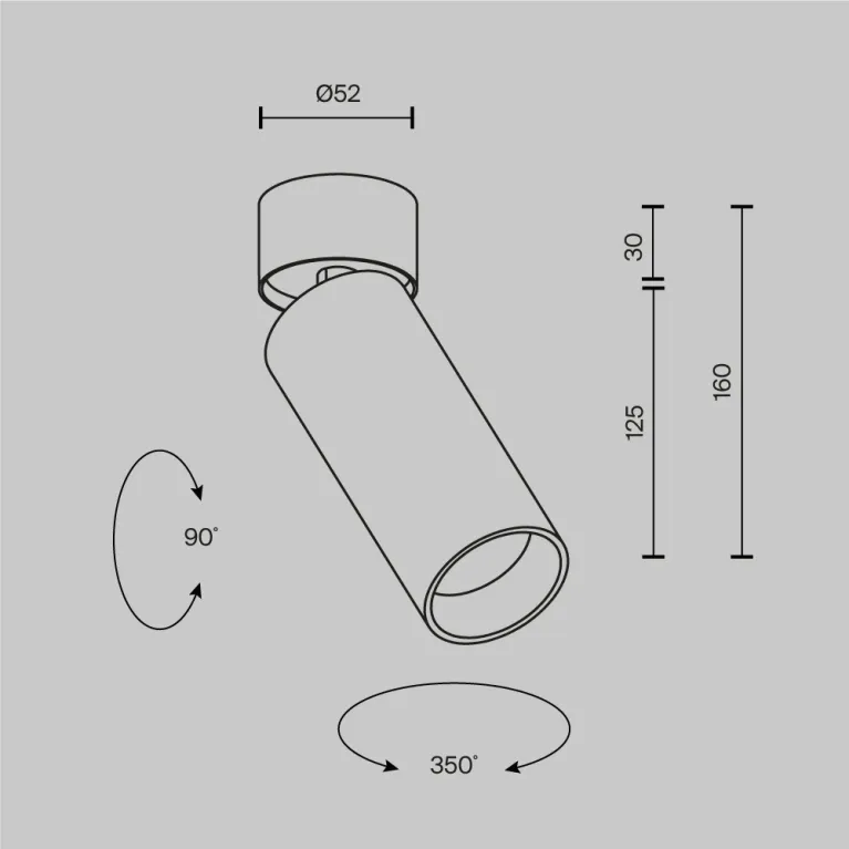Спот Maytoni Technical Focus Led C055CL-L12W3K-SS-B