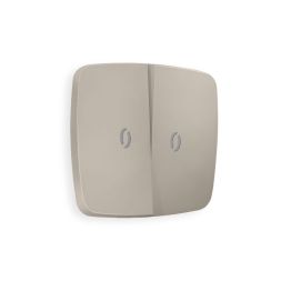 Лицевая панель для выключателя двухклавишного с подсветкой Ambrella Volt Omega OP3640