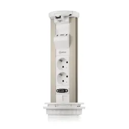 Блок розеток 12J (2 секции, USB type A+C + RJ45 + HDMI) Mebax 00-00002598