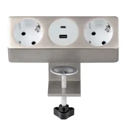 Блок розеток 10A (2 секции, USB и Type C) Mebax 00-00002739