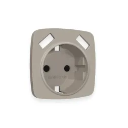 Лицевая панель для розетки с/з со шторками 2USB A+A Ambrella Volt Omega OP3690