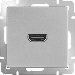 Розетка HDMI серебряная WL06-60-11 4690389097461