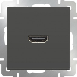 Розетка HDMI серо-коричневая WL07-60-11 4690389097485