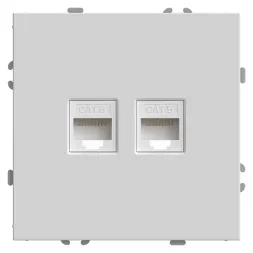 Розетка компьютерная 2-местная RJ-45 Stekker RST00-5111-01 Эмили 49874