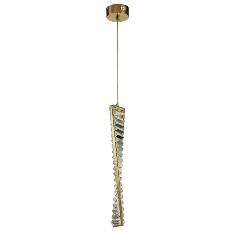 Подвесной светодиодный светильник Indigo FRIZZANTE 12015/1P Brass V000043L