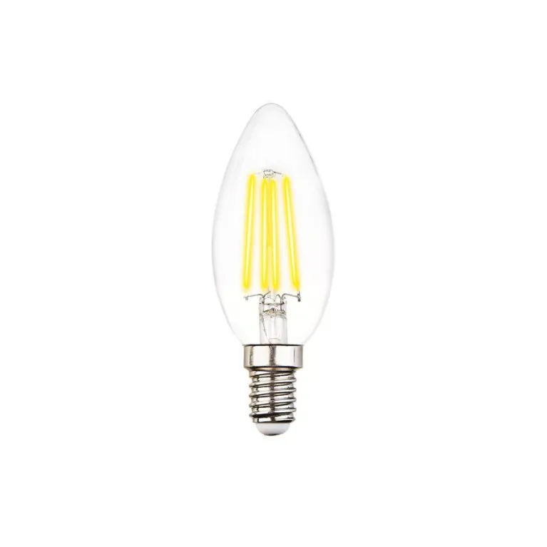 Лампа светодиодная филаментная Ambrella light E14 6W 4200K прозрачная 202115