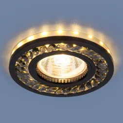 Встраиваемый светильник Elektrostandard 8355 MR16 GC/BK тонированный/черный 4690389105159