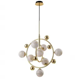 Подвесная люстра Crystal Lux Salvadore SP8V Gold