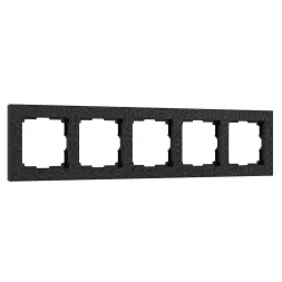 Рамка Werkel Hammer на 5 постов черный W0052408 4690389163579