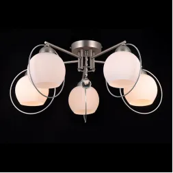 Потолочная люстра Natali Kovaltseva SPHERE II 81051-5C SATIN NICKEL