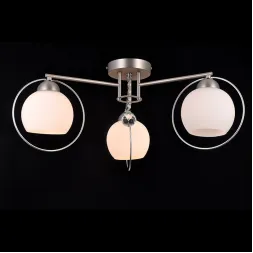 Потолочная люстра Natali Kovaltseva SPHERE II 81051-3C SATIN NICKEL