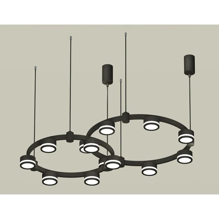 Комплект подвесного светильника Ambrella Light Techno Ring XR92091003 (A9209x2, C9238, C9232, N8415)