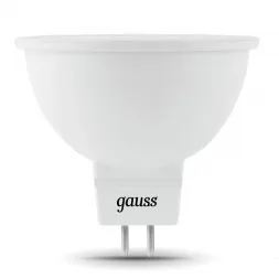 Лампа светодиодная Gauss GU5,3 7W 2700K прозрачная 101505107