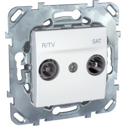Розетка R-TV/SAT проходная Schneider Electric Unica MGU5.456.18ZD