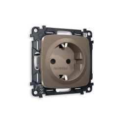 Комплект механизма розетки с/з со шторками Ambrella Volt Omega MO637010