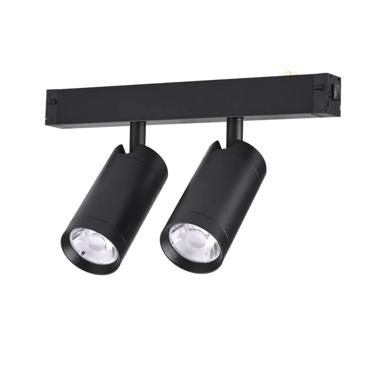 Трековый однофазный светильник AM Group AM528 BK-220V-2X10W SMART