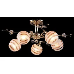 Потолочная люстра Eurosvet 10505/5 золото/коричневый