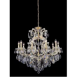 Подвесная люстра Crystal Lux Isabel SP11 Gold/Transparent