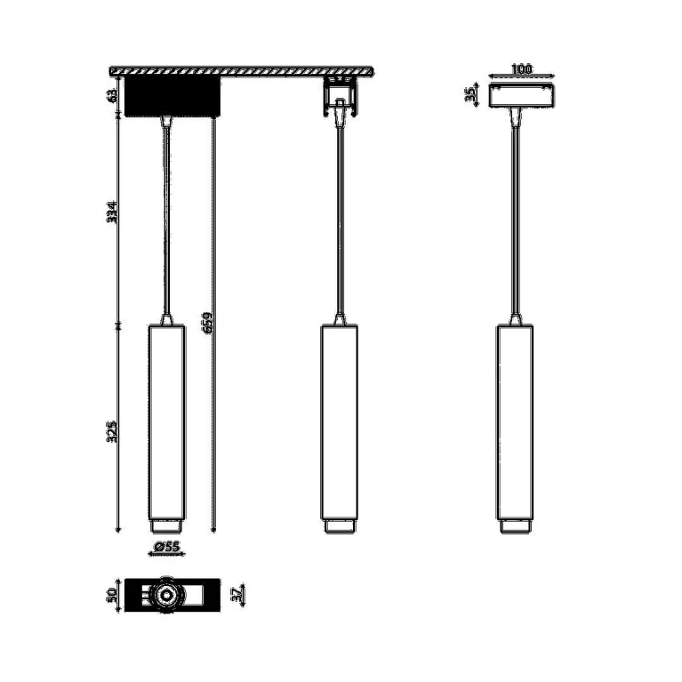 Трековый светодиодный светильник DesignLed-DIM-601241-BL-10-NW 007364