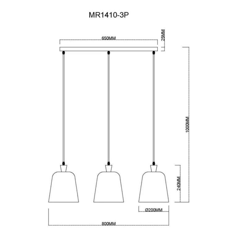 Подвесной светильник MyFar Madina MR1410-3P