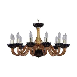 Подвесная люстра Bohemia Ivele 1308/12/240 G Am/Amber-Blue/H-1K