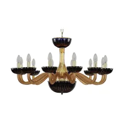 Подвесная люстра Bohemia Ivele 1309/12/300 G Am/Amber-Blue/H-1K