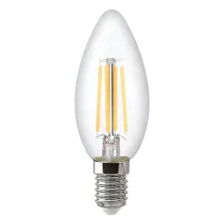 Лампа светодиодная филаментная Thomson E14 7W 2700K свеча прозрачная TH-B2067