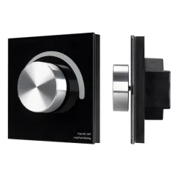 Панель Arlight Smart-P37-Dim-IN Black (230V, 1.2A, Triac, Rotary, 2.4G) 028109