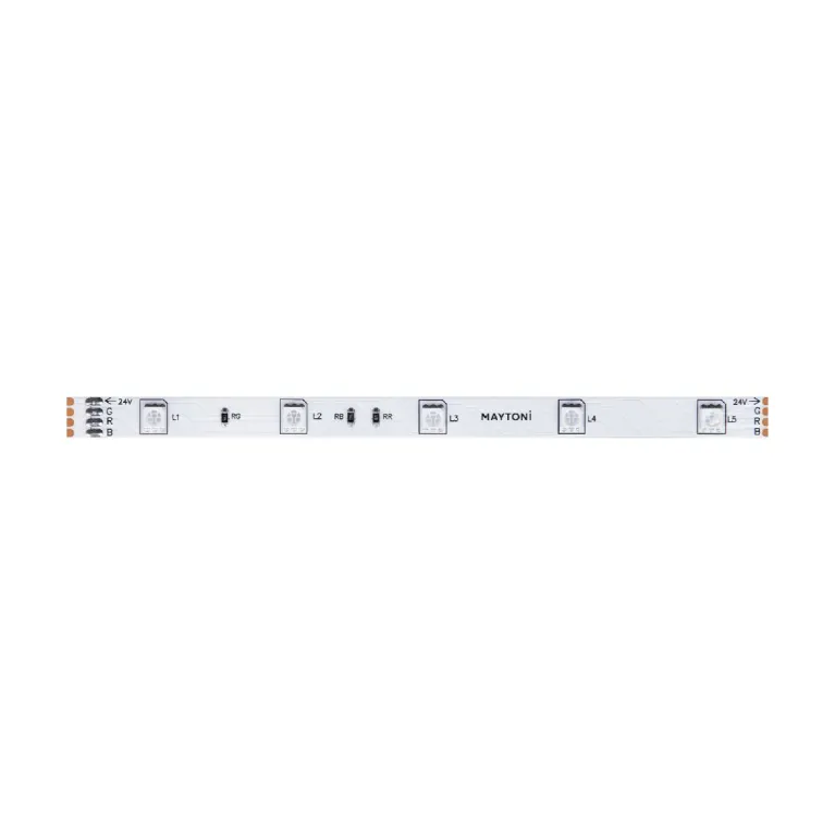 Светодиодная лента Maytoni Technical 24В 5050 7,2Вт/м RGB IP20 10166