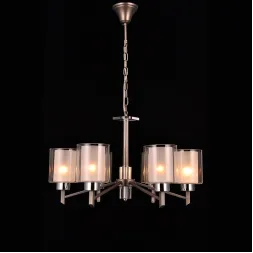 Подвесная люстра Natali Kovaltseva DOUBLE 81049-6C ANTIQUE SILVER