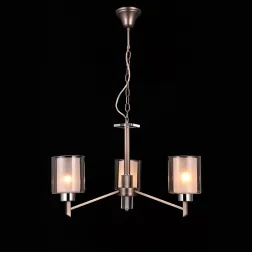 Подвесная люстра Natali Kovaltseva DOUBLE 81049-3C ANTIQUE SILVER