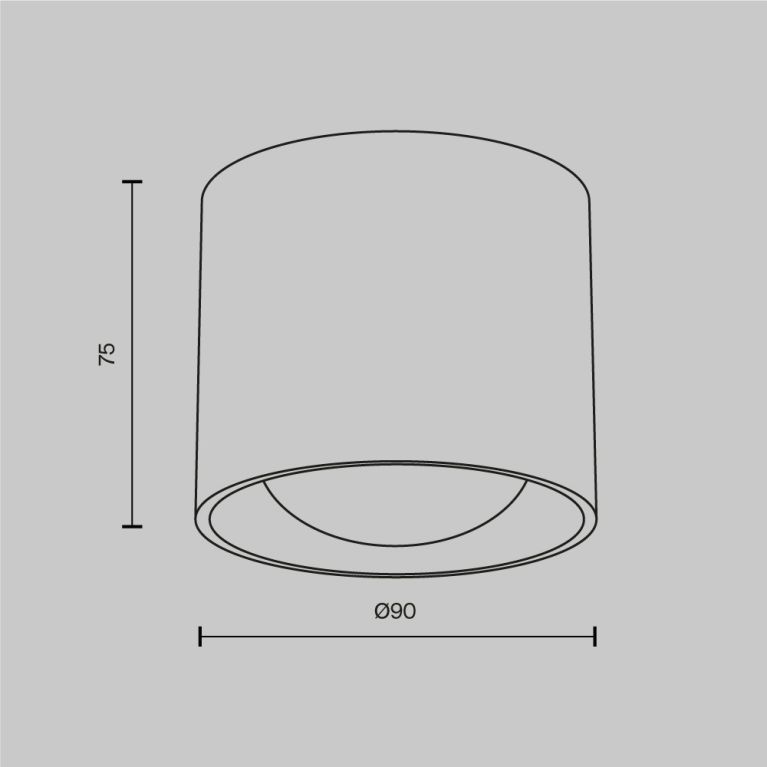 Накладной светильник Maytoni Lens C217CL-15W3K-W