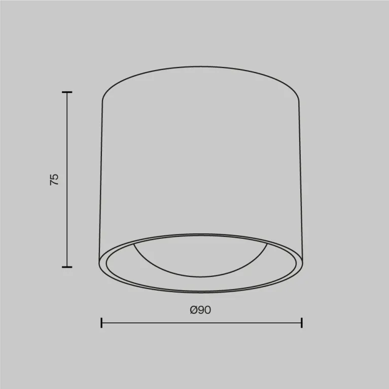 Накладной светильник Maytoni Lens C217CL-15W3K-W