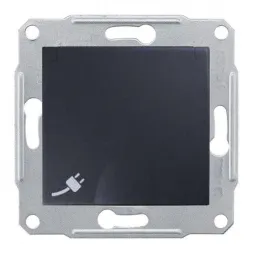 Розетка Schneider Electric Sedna с/з со шторками и крышкой IP44 16A 250V SDN3100370