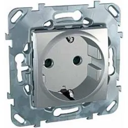Розетка Schneider Electric Unica б/з со шторками 16A 250V MGU5.033.30ZD
