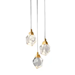 Подвесной светильник Delight Collection Crystal rock OM820083-3G (MD-020B-3 gold)