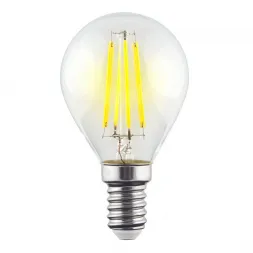 Лампа светодиодная филаментная Voltega E14 9W 2800К прозрачная VG10-G1E14warm9W-F 7098