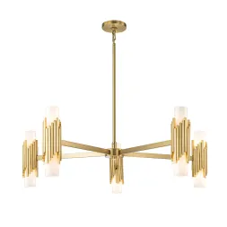 Подвесная люстра Elstead Lighting MARVELE10-AB-OPAL
