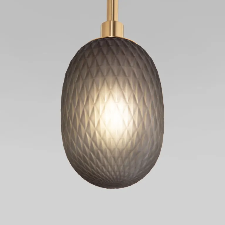 Каскадная люстра Eurosvet Pineapple 50266 дымчатый/прозрачный/янтарный a066528