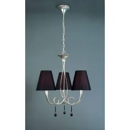 Подвесная люстра Mantra Paola Painted Silver 3532