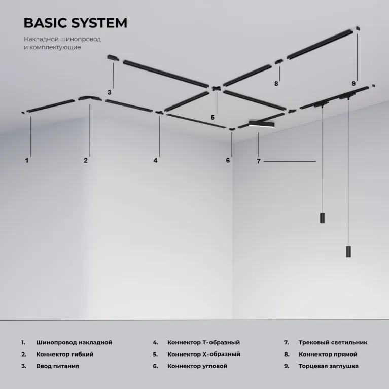 Коннектор угловой с вводом для однофазного шинопровода Elektrostandard 85012/00 4690389217678