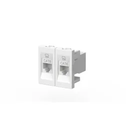 Розетка компьютерная двухместная (Cat 6) ELBI Moda Vox 611-040232-248