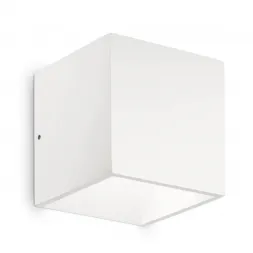 Уличный настенный светодиодный светильник Ideal Lux Rubik AP1 Bianco
