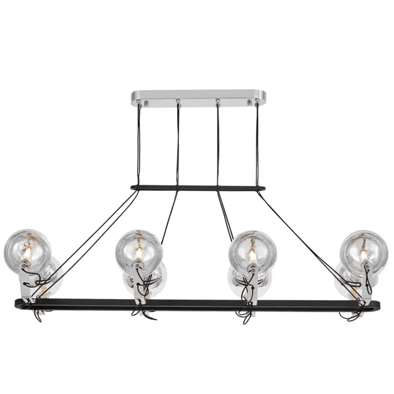 Подвесная люстра Lumina Deco LDP 9110-8-PR BK+CHR