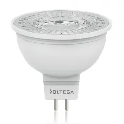Лампа светодиодная Voltega GU5.3 4W 2800К полусфера прозрачная VG2-S1GU5.3warm4W 6949
