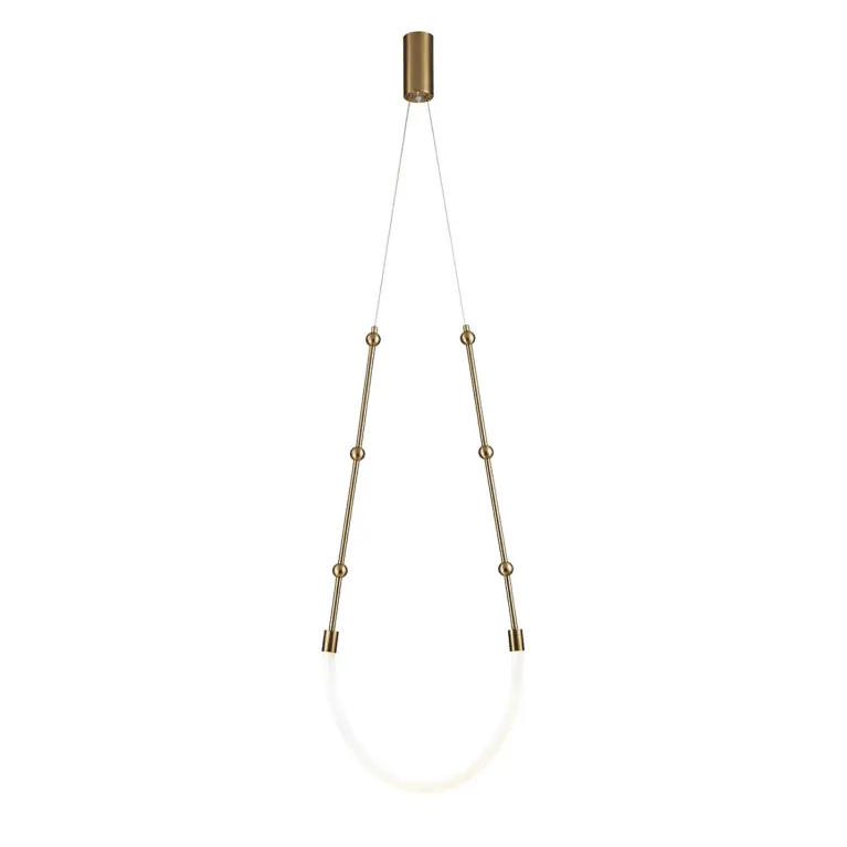 Подвесной светодиодный светильник Indigo Corda 14010/1P Brass V000062L