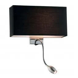 Настенный светильник Ideal Lux Hotel AP2 Nero